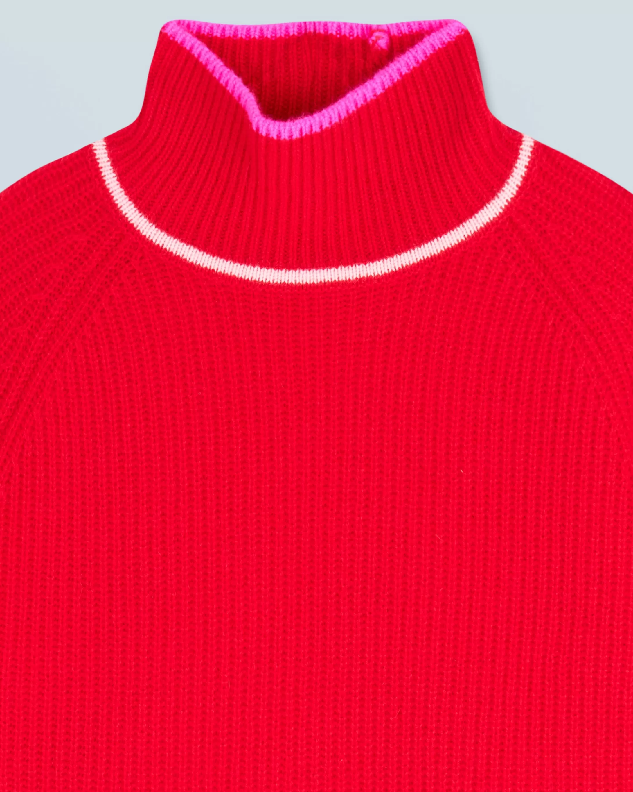 Maglione Collo alto Tricolore a Costa perlata | FROM FUTURE Best