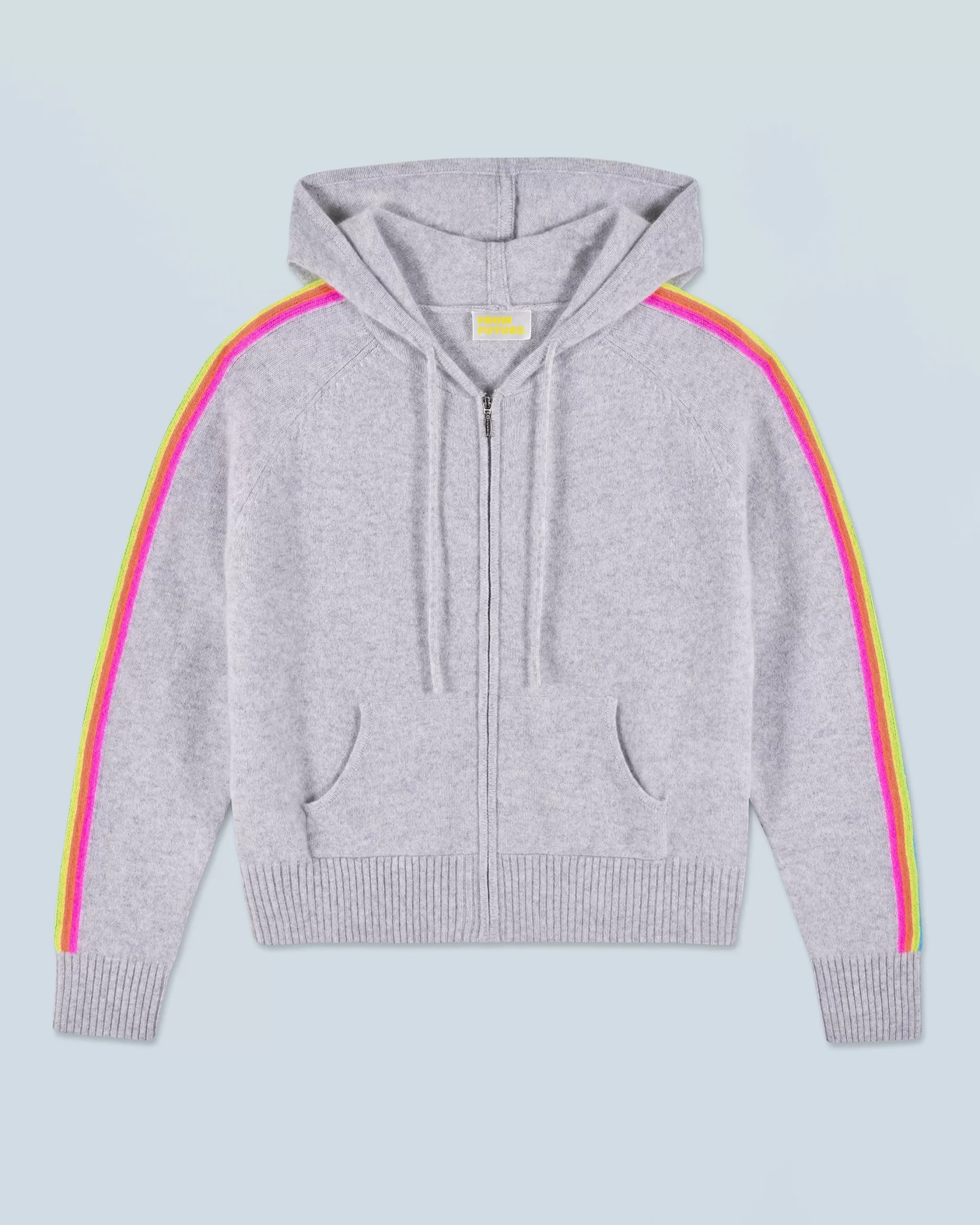 Maglione con Cappuccio Bande maniche Multicolori Leggero | FROM FUTURE Cheap