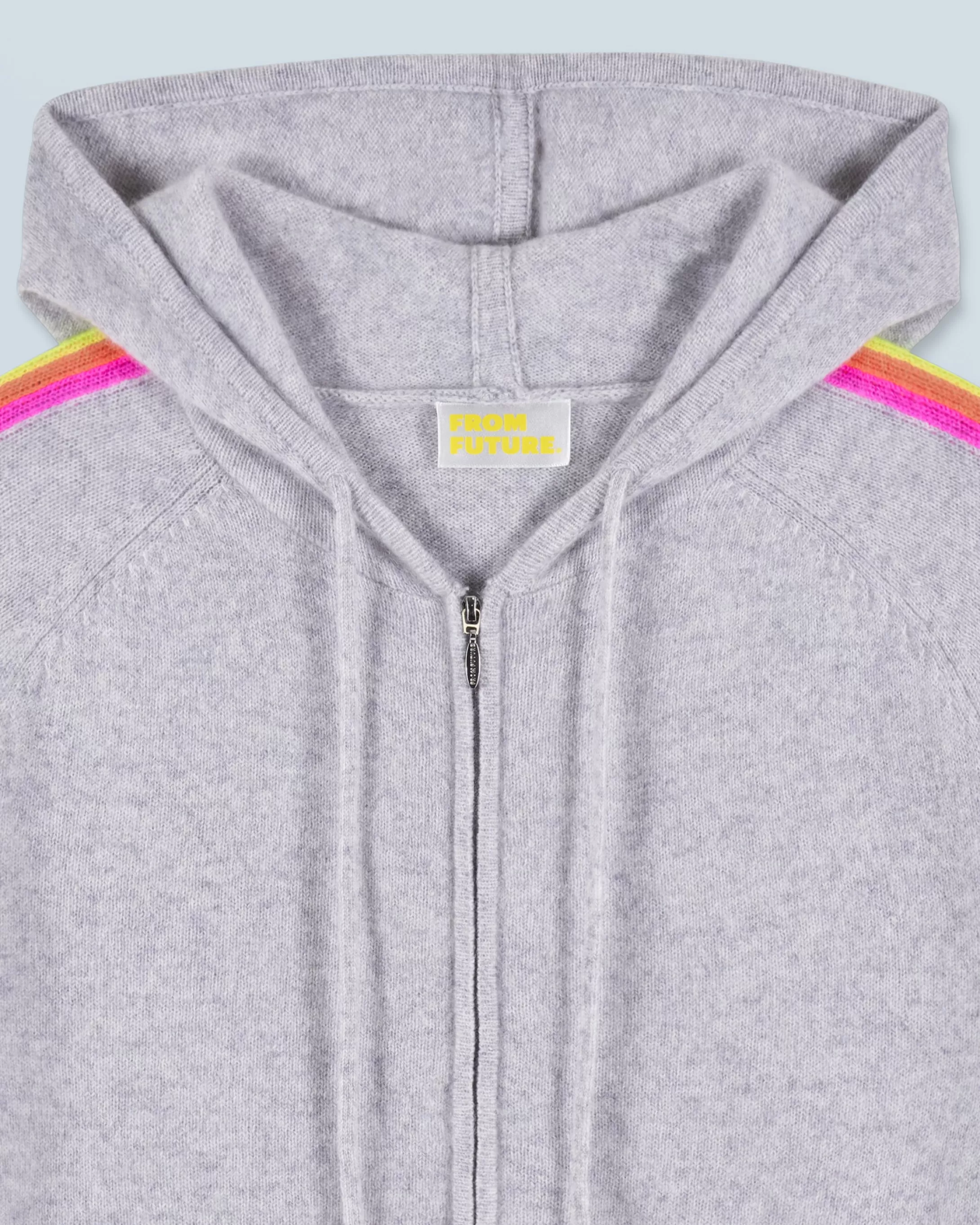 Maglione con Cappuccio Bande maniche Multicolori Leggero | FROM FUTURE Cheap