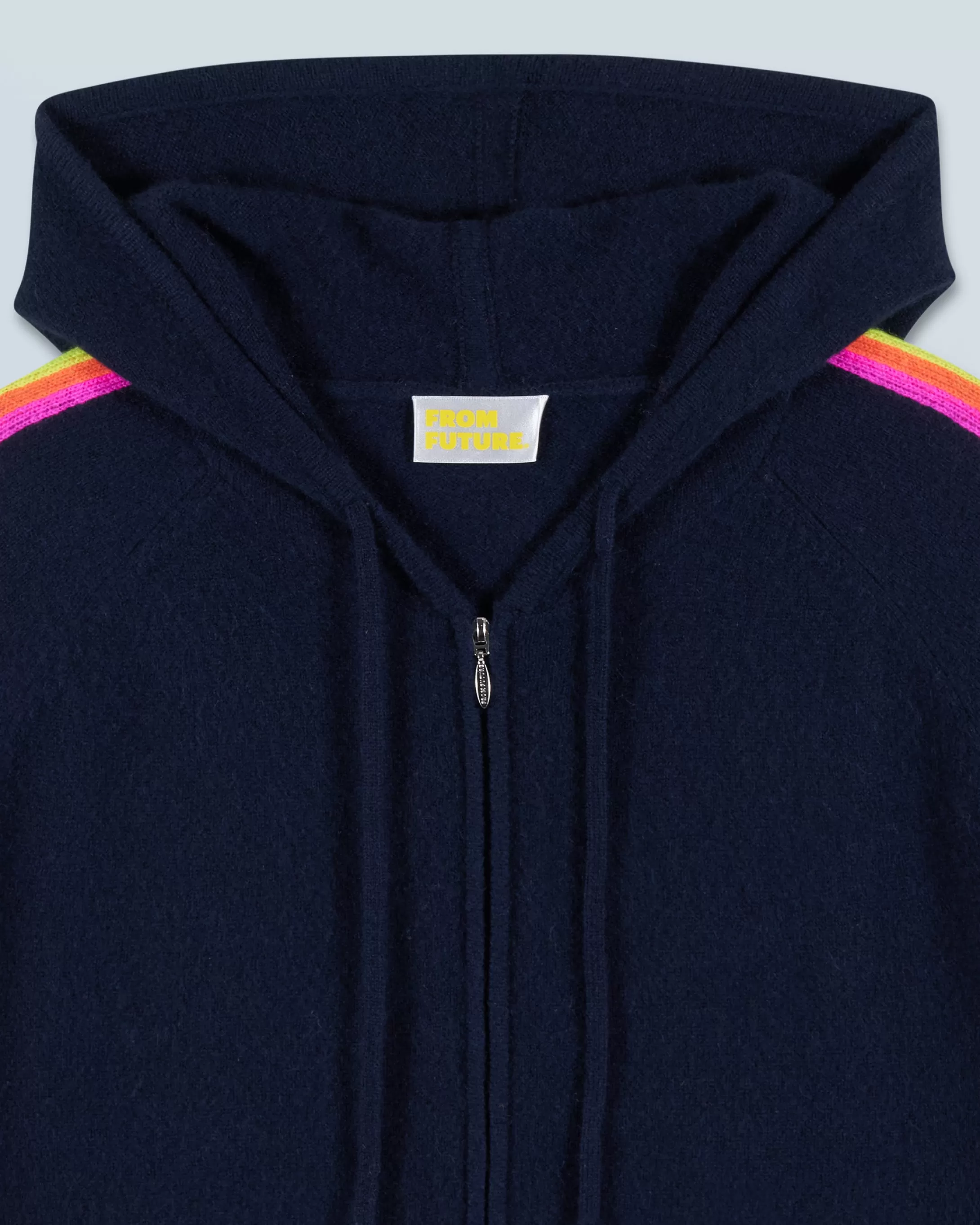 Maglione con Cappuccio Bande maniche Multicolori Leggero | FROM FUTURE Best Sale